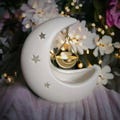 Crescent Moon Oil Burner | Gothic Lunar Decor | Witchy Home Fragrance