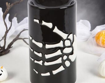 Skeleton Hand Ceramic Tealight Burner | Gothic Halloween Decor