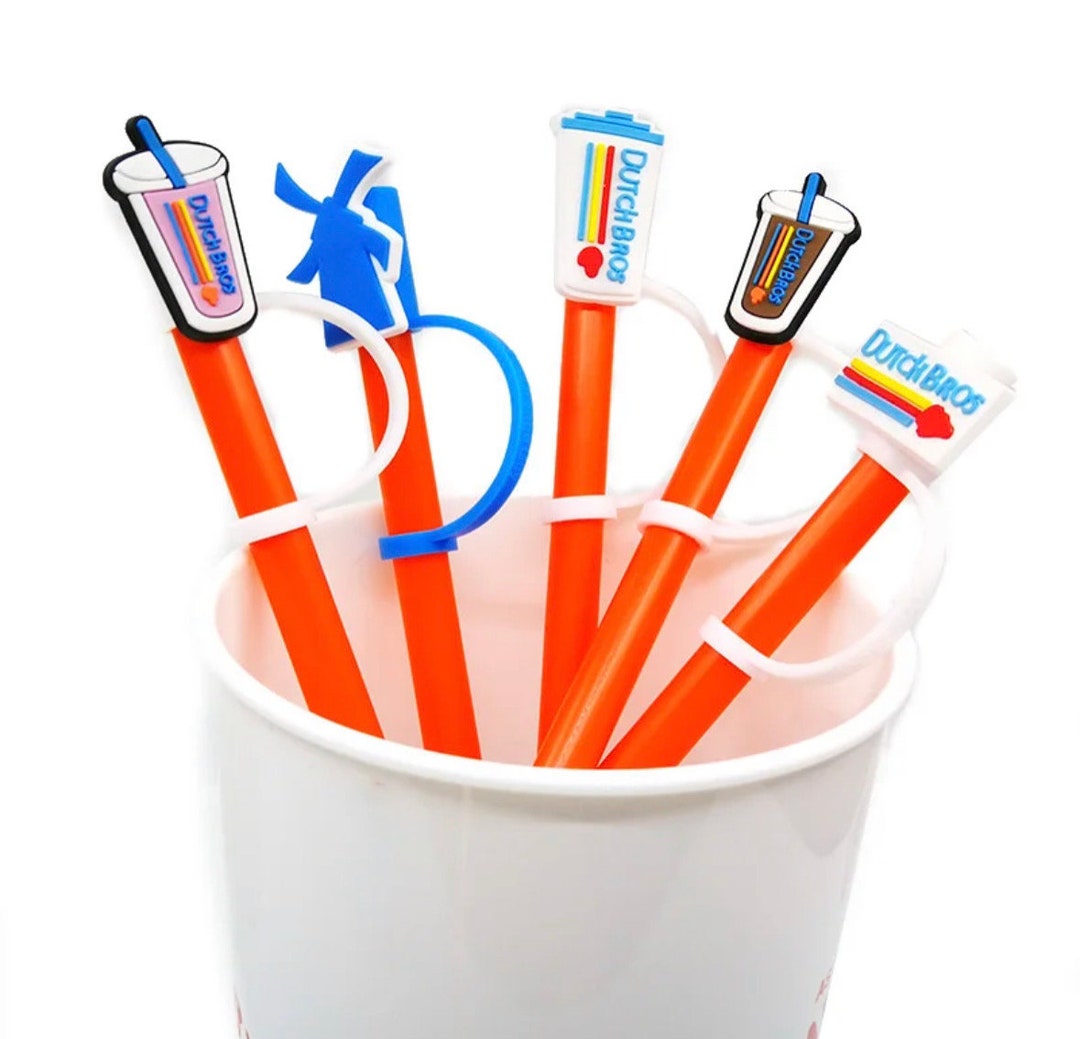Coffee Straw Toppers Dutch Bros Straw Covers Dust Caps Fits Etsy