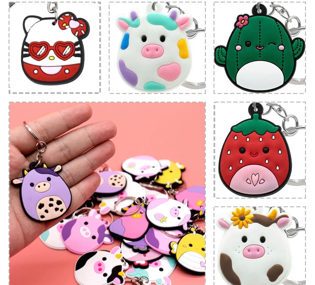 Squish Keychains, Cute Animal Keychains, Squishy Accessories, Backpack