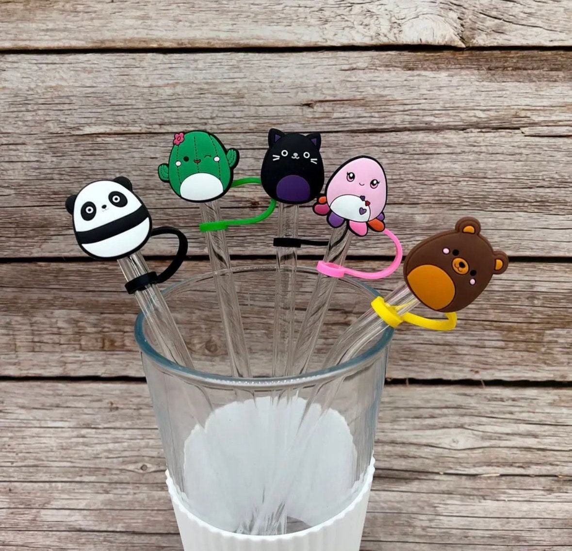 Squishmallow: Straw Covers, Squish Straw Caps, Cute Tumbler Straw Cover,  Squishy Dust Caps, Squishmallow Straw Topper 
