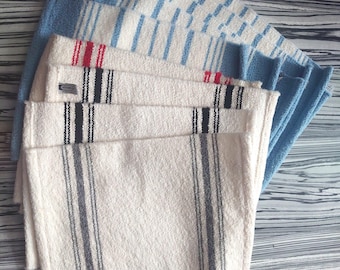 Scandinavian Finnish Handmade Color Stripes Vintage Rustic Table Runner by Hanhisalon Kutomo Ky
