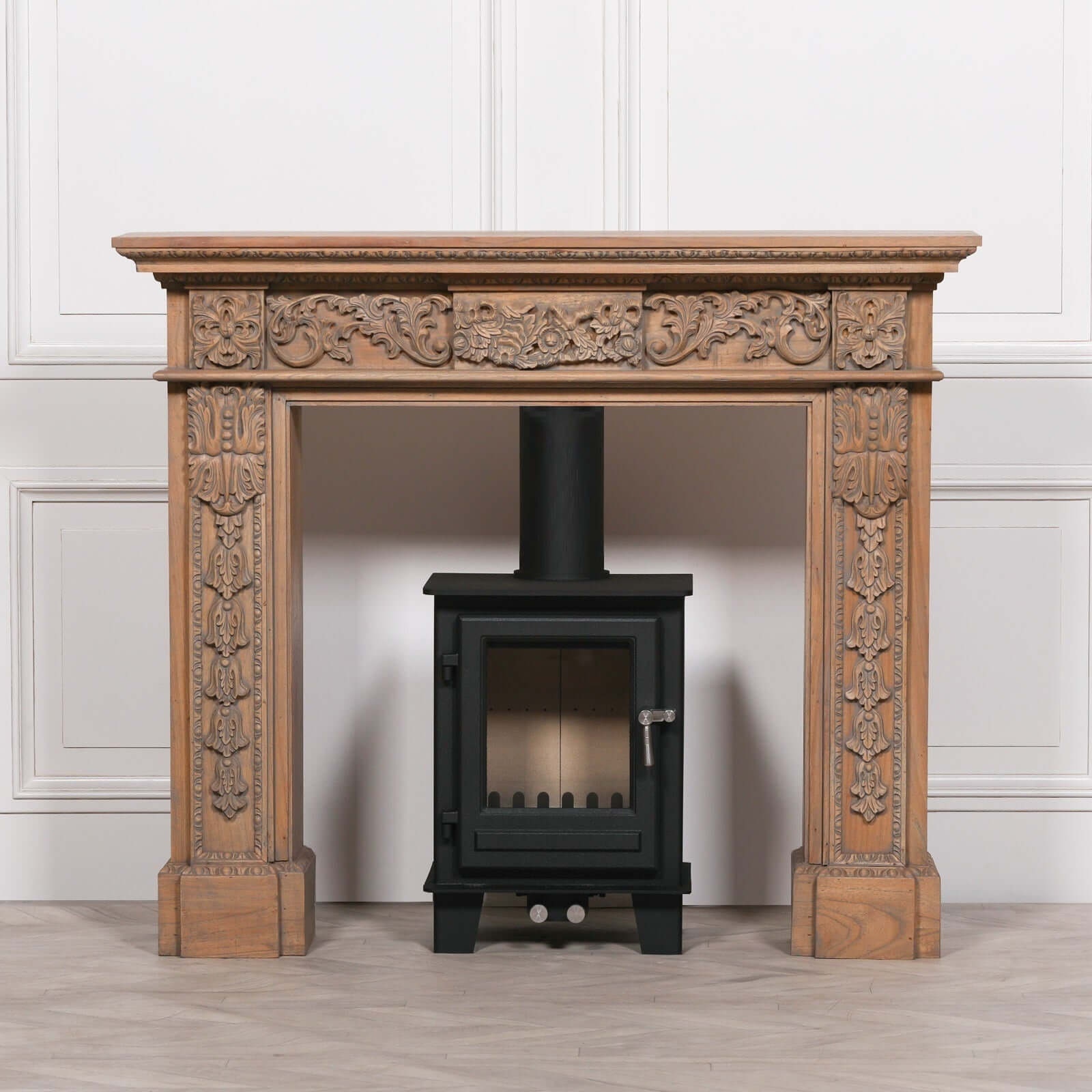 Wooden Carved Fire Surround - Etsy
