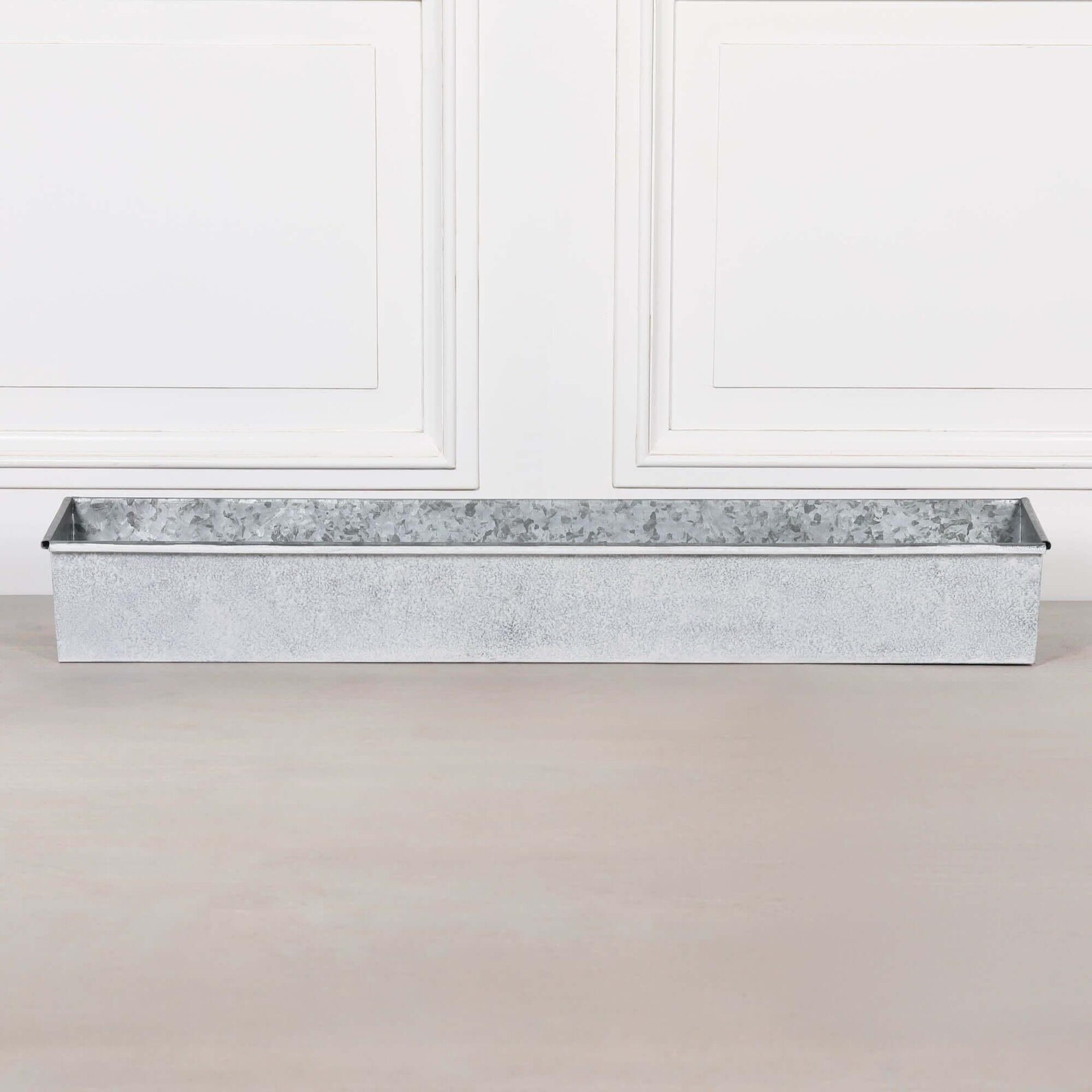 Window Box Uk Roll Top White Wash Metal Window Box Planter - 104cm - Etsy UK