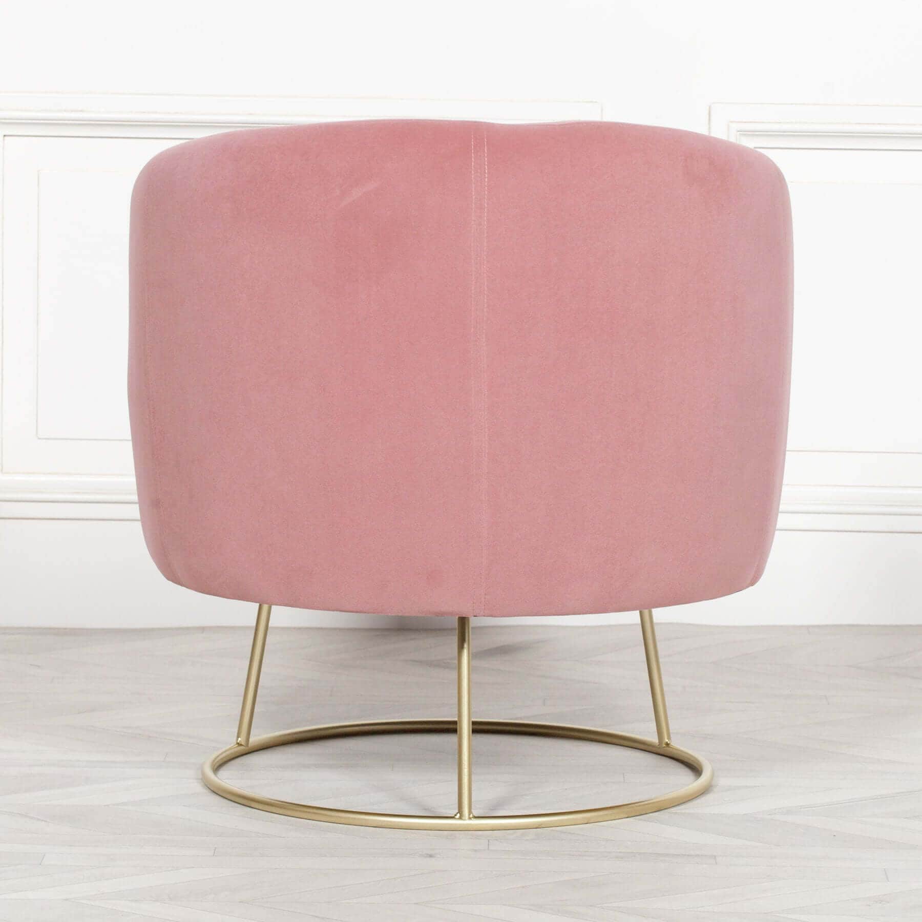 Pink Velvet Shell Chair With Gold Legs Art Deco Scalloped Etsy