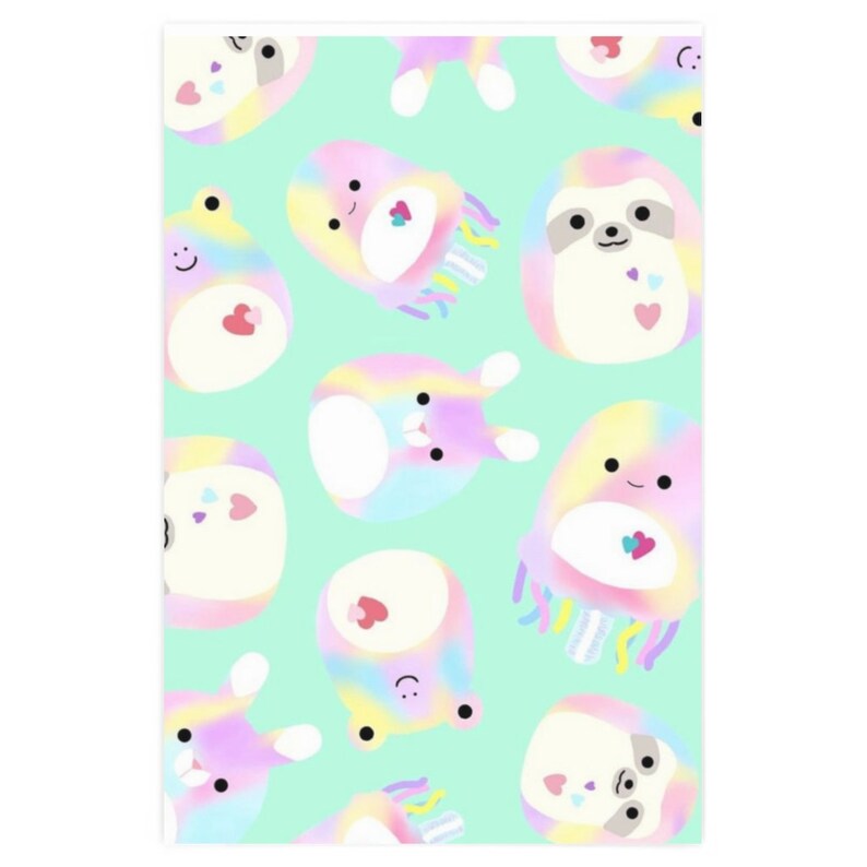 Squishmallow Wrapping Paper Squishmallow Wrapping Squish Etsy