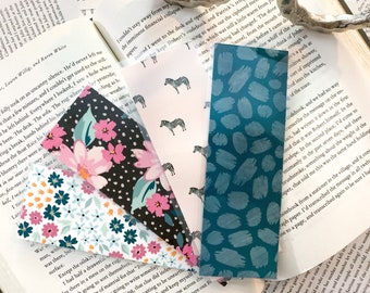 Midnight Garden Bookmarks | Bookmark gifts | Bookmarks for readers | Double sided bookmark | Laminated bookmark