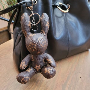 Louis Vuitton Friends Leather Embroidered Blue Doll Rabbit LV Letters  Pendant Bag Charm/Keychain MP2917