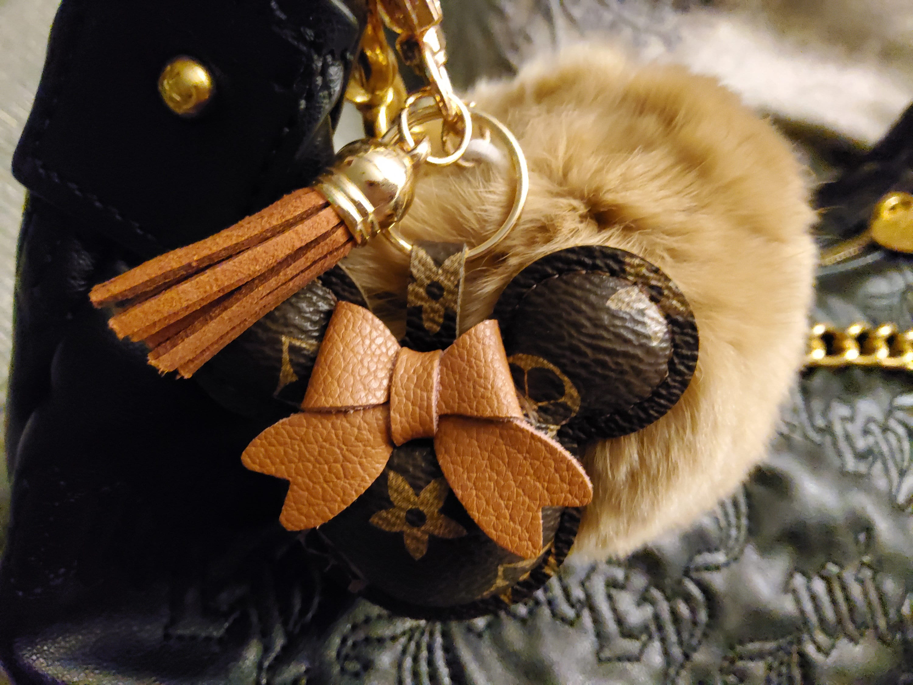 Bag Charm Louis Vuitton Portachiavi Minnie Minnie Mouse Louis