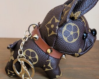 Designer STYLE Bulldog Keychain & Personalised Handmade Gift 