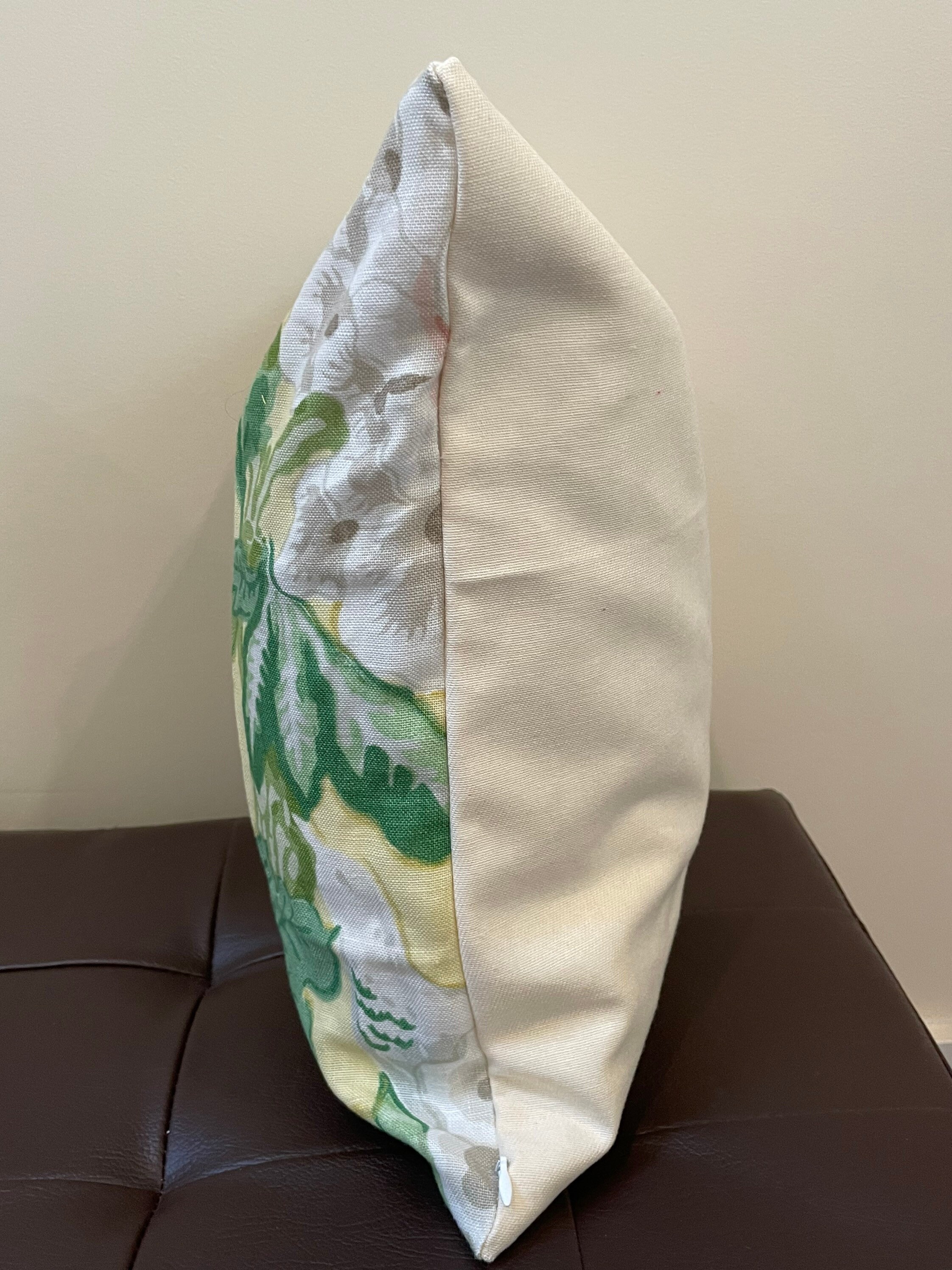 Schumacher Bermuda Blossoms Pillow Cover | Yellow Floral Designer ...