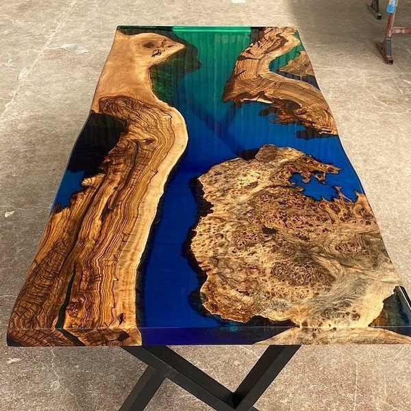 Led Resin Table - Etsy