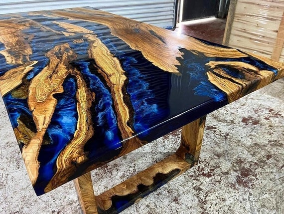 Custom Order Natural Walnut White Epoxy Table live Edge River Table Dining  Table-coffee Table-office Table-kitchen Table %100 Handmade 