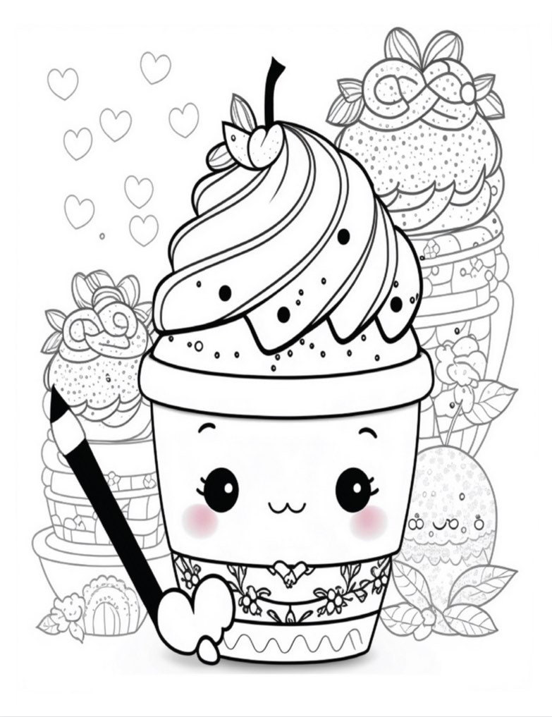 Fun2draw Cute Coloring Book: Lv. 1: Cute Easy Coloring Book for