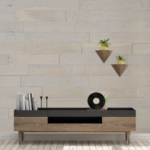 Summit White Oak Wood Wall Planks Panels- Easy DIY 4.99/sq ft