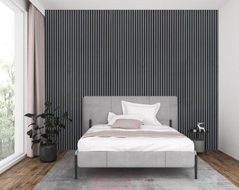 Dusty Grey Oak Acoustic Slat Panels 108.25"  - DIY Friendly! 14.99/sq ft