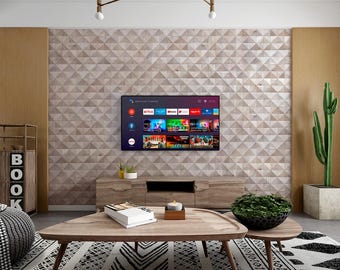 Polar Oak 3D Diamond Panels, 8.62sf/box - DIY Wall Planks, 16.99/sq ft