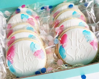 Gender Reveal Cookies