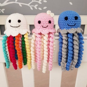 Crochet octopus/jellyfish toy for preemie newborn or baby
