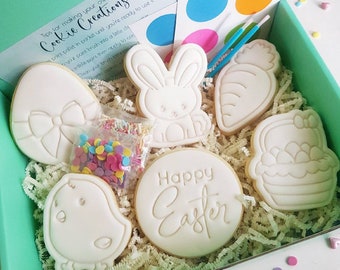 Easter Paint Your Own Cookies gift box