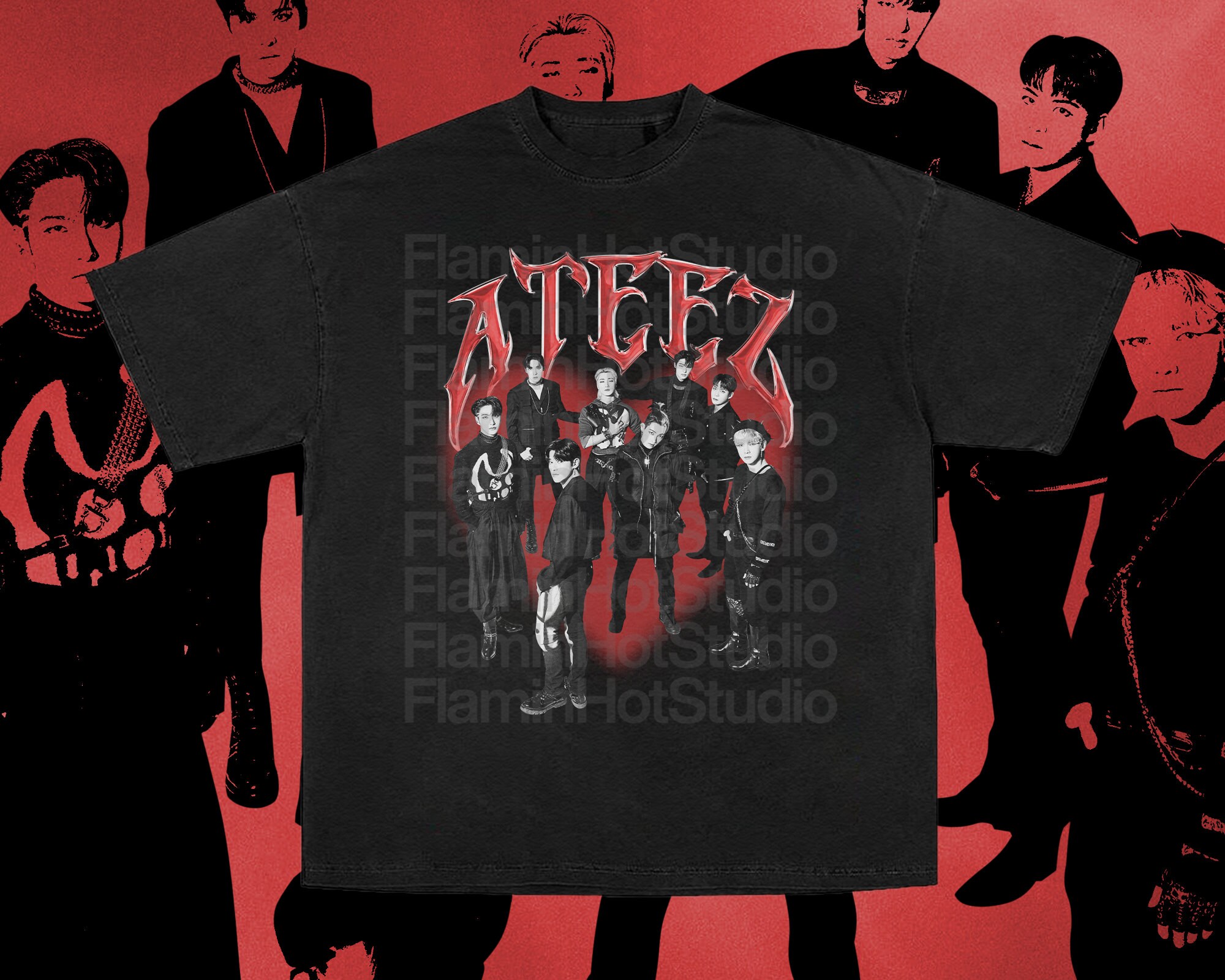 Discover ATEEZ Guerrilla The Fellowship: Break The Wall 2022 World Tour Y2K Shirt