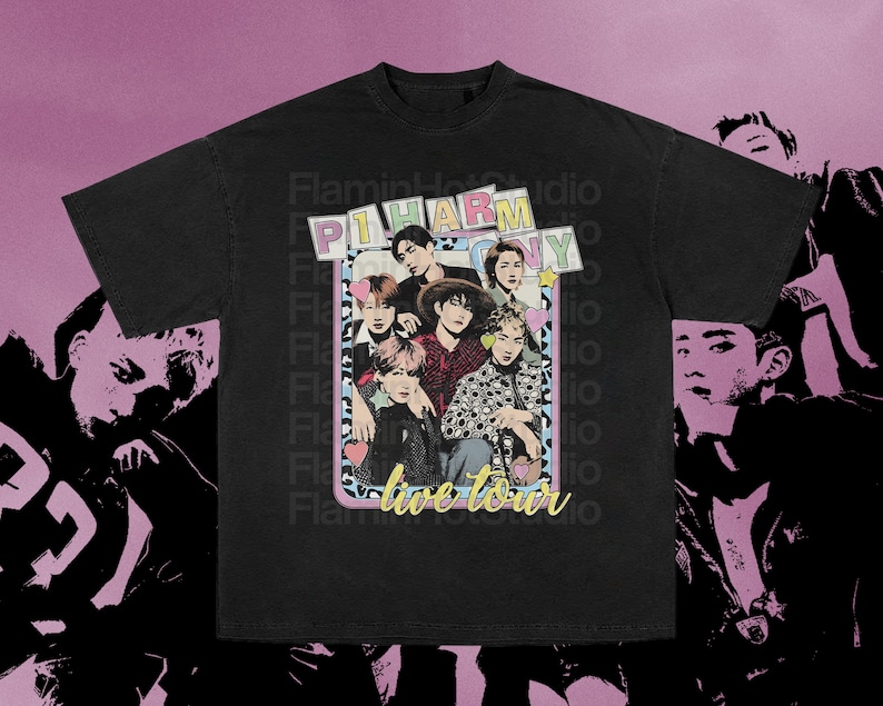 P1HARMONY Peace Tour '22 Y2k Unisex Shirt Merch Lightstick Etsy