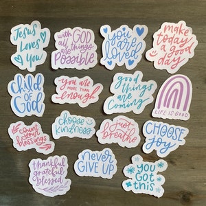 Handmade Faith Stickers