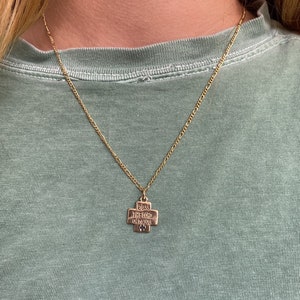 Handmade Gold and Silver Bible Verse Necklace