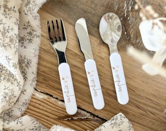 Vintage Gense, Sweden, Children's Cutlery Set, Spoon,fork and
