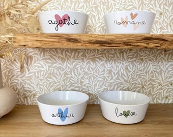 Bol enfant coeur ou arc en ciel