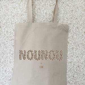 Customizable tote bag for nanny, teacher, ATSEM, etc.