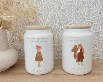 Personalized cookie jar, gift for teacher/nanny/teaching assistant/nursery...