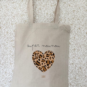 Customizable tote bag for nanny, teacher, ATSEM, etc.