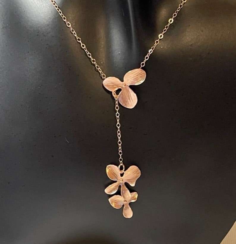 Orchid Lariat Gold Filled image 7