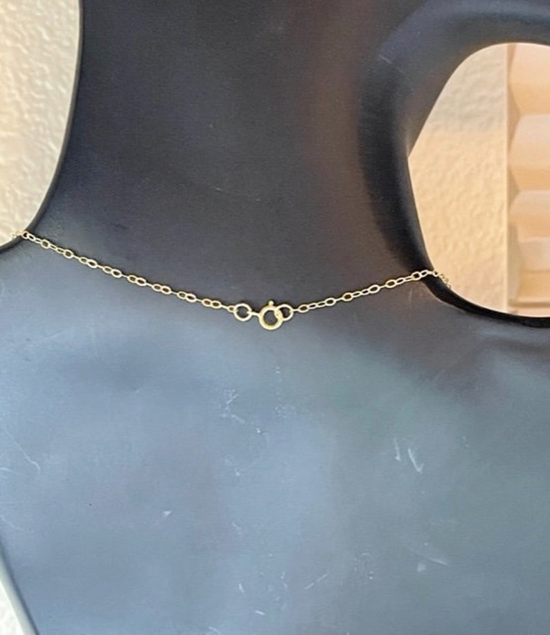 Puede incluir: Un collar de cadena de oro con cierre de langosta.