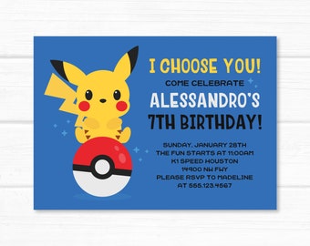 Video Game Invitation. Birthday Party Personalized Invitation. Printable Digital Invites or Printed Service