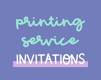 Printing Service for Magic Maker Club INVITATIONS