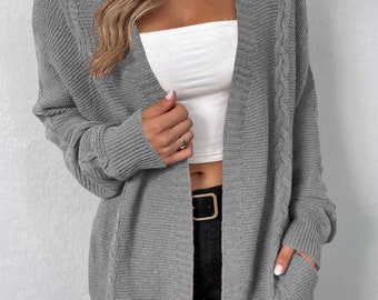 Side Pocket Cardigan - Etsy