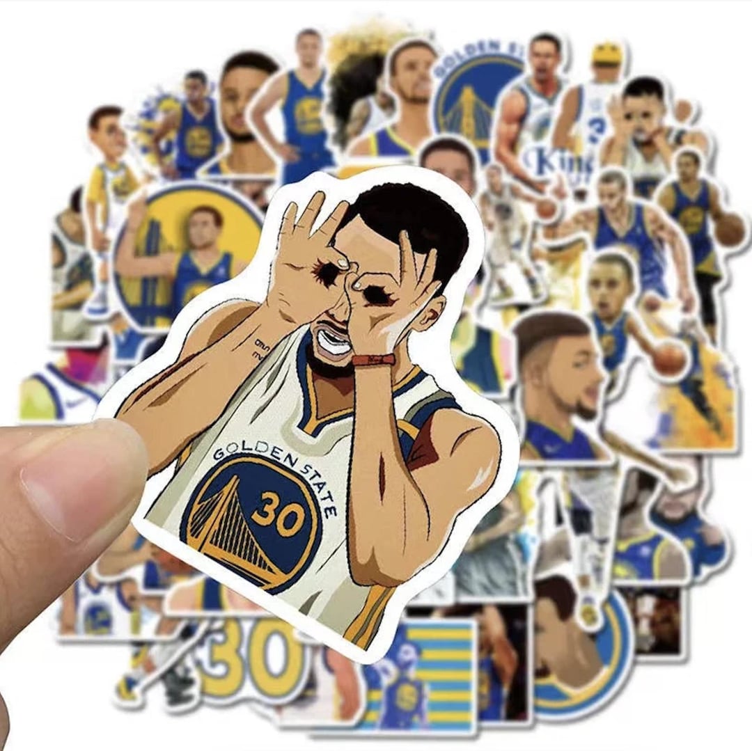 Stephen Curry Vinyl Sticker for Water Bottles, Laptop Sticker, Planner ...