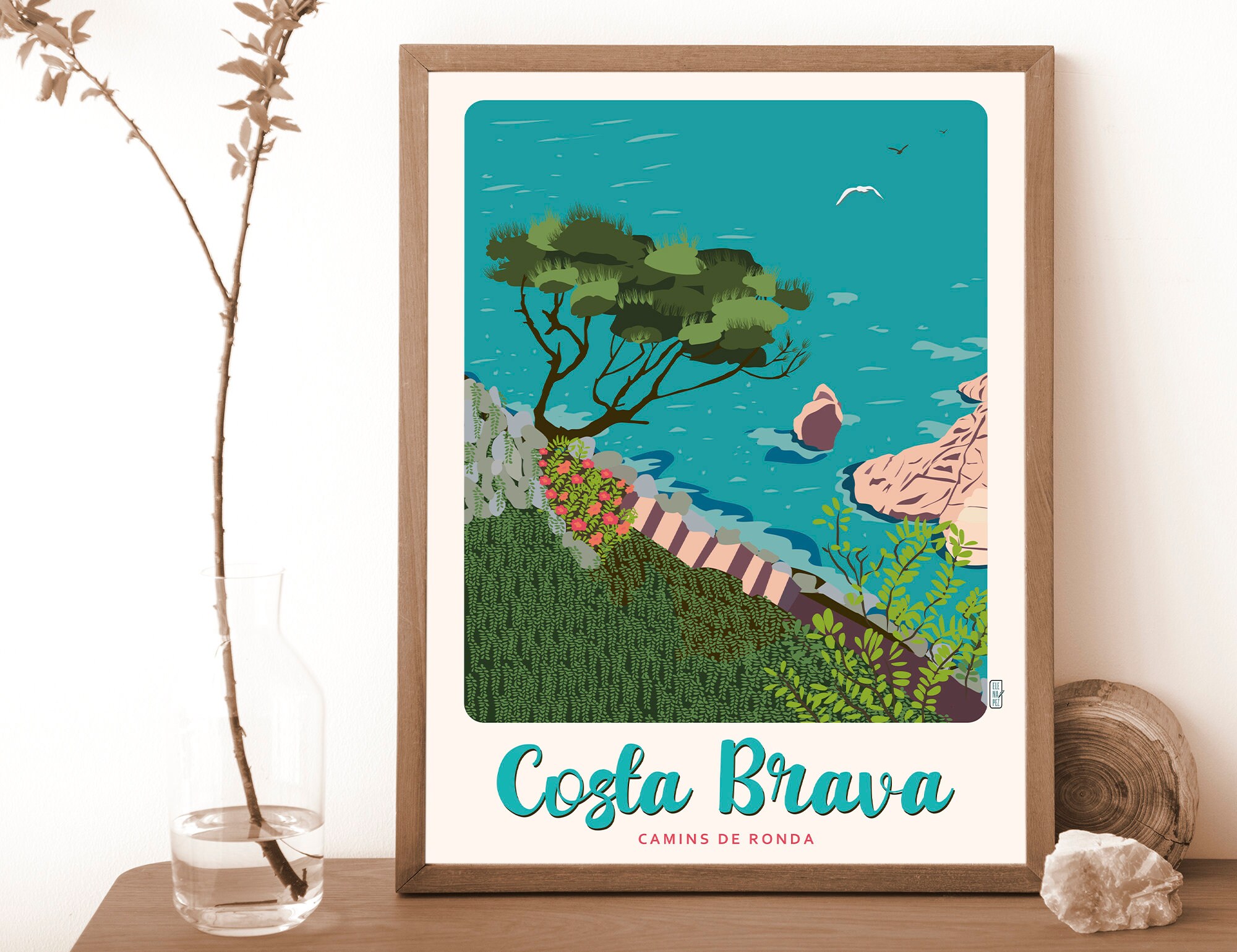 Poster Village Costa Brava - | Affiche nature & Villes