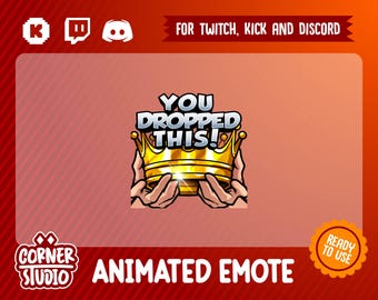 You Dropped This GIF Twitch, Discord & Kick Animated emote for streaming or gaming