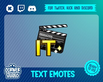 Clip it Twitch, Discord & Kick text emote for streaming or gaming