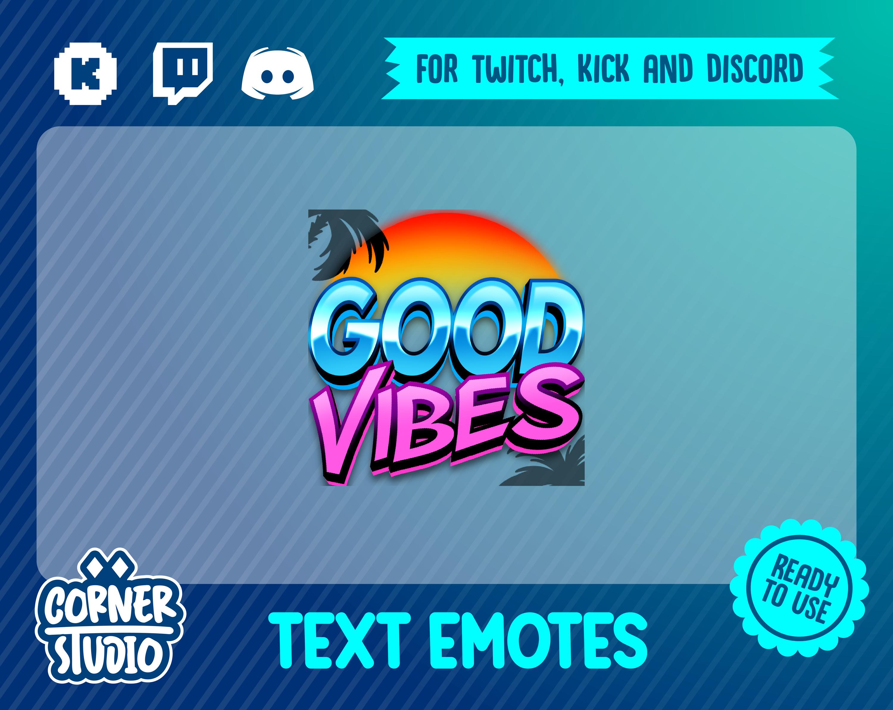 ストリーミングやゲームに最適な、Twitch、Discord、Kick のテキスト エモート