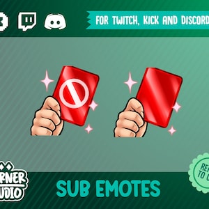 Carton rouge interdit d'utiliser des emotes Twitch, Discord et Kick pour le streaming ou les jeux