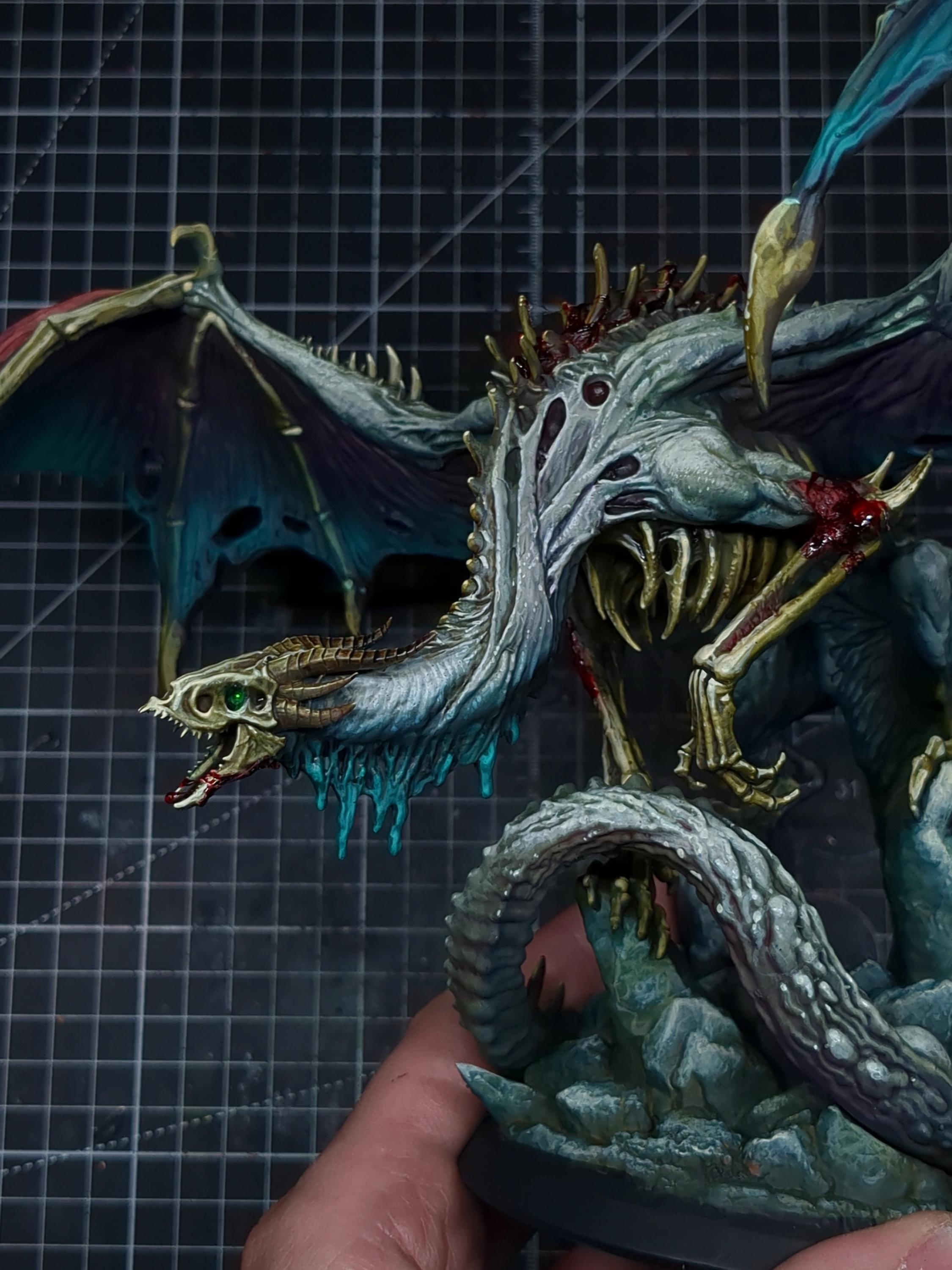 Bahadrax, Undead Death Dragon Dracolich Dnd Miniature 3D Print for ...
