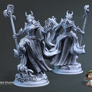 Tharvaya Dragonborn Warlock Quality Dungeons and Dragons Miniature 3D Print | DM Stash | 28mm | 32mm | 72mm