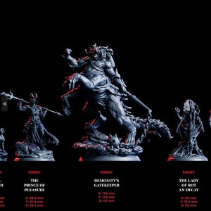 Lady of Rot and Decay Dnd Miniature 3D Print for Painting, Dungeons and ...