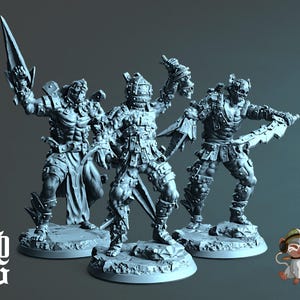 Dread Knights  DnD Miniature 3D Print for painting, Dungeons and Dragons Tabletop RPG | Flesh of Gods | 28mm | 32mm | 72mm