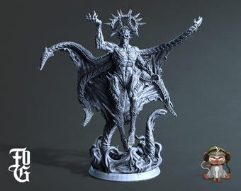 Eldritch Cosmic Lich DnD Miniature 3D Print for painting, Dungeons and Dragons Tabletop RPG | Flesh of Gods | 28mm | 32mm | 72mm