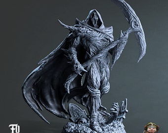The Ghost Assassin DnD Miniature 3D Print for painting, Dungeons and Dragons Tabletop RPG | Flesh of Gods | 28mm | 32mm | 72mm
